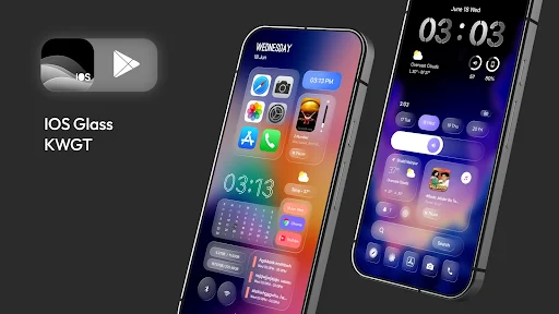 iOS Glass KWGT iOS 26 Inspired - screenshot 4