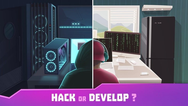 Hacker or Dev Tycoon Tap Sim app icon