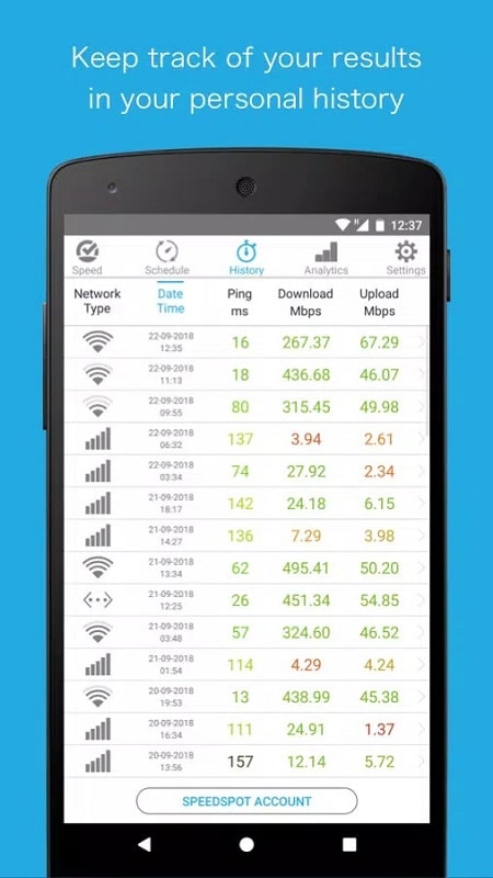 Simple Speedcheck APK - screenshot 2