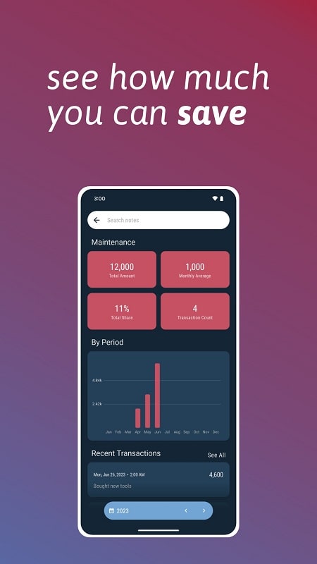 Just Expenses APK - screenshot 1