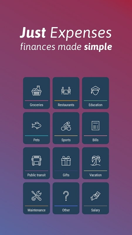 Just Expenses APK - screenshot 2