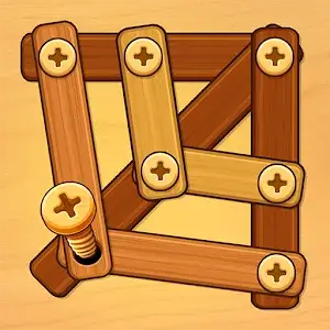 Wooden Screw Nuts and Bolts app icon
