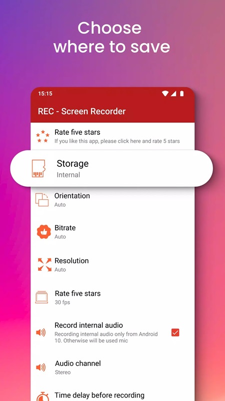 REC – Screen Recorder APK - screenshot 3